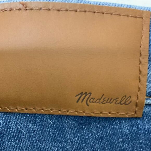 Madewell Jeans Womens 30 Slim Wide Leg Crop Button Fly Mid Wash Streetwear Denim - Picture 11 of 16